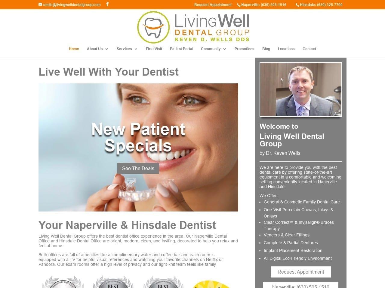 Dr. Keven Wells DDS Living Well Dental Group screenshot