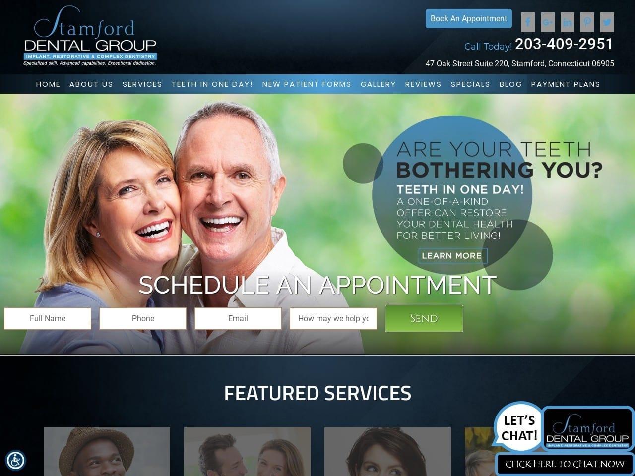 Stamford Dental Group screenshot