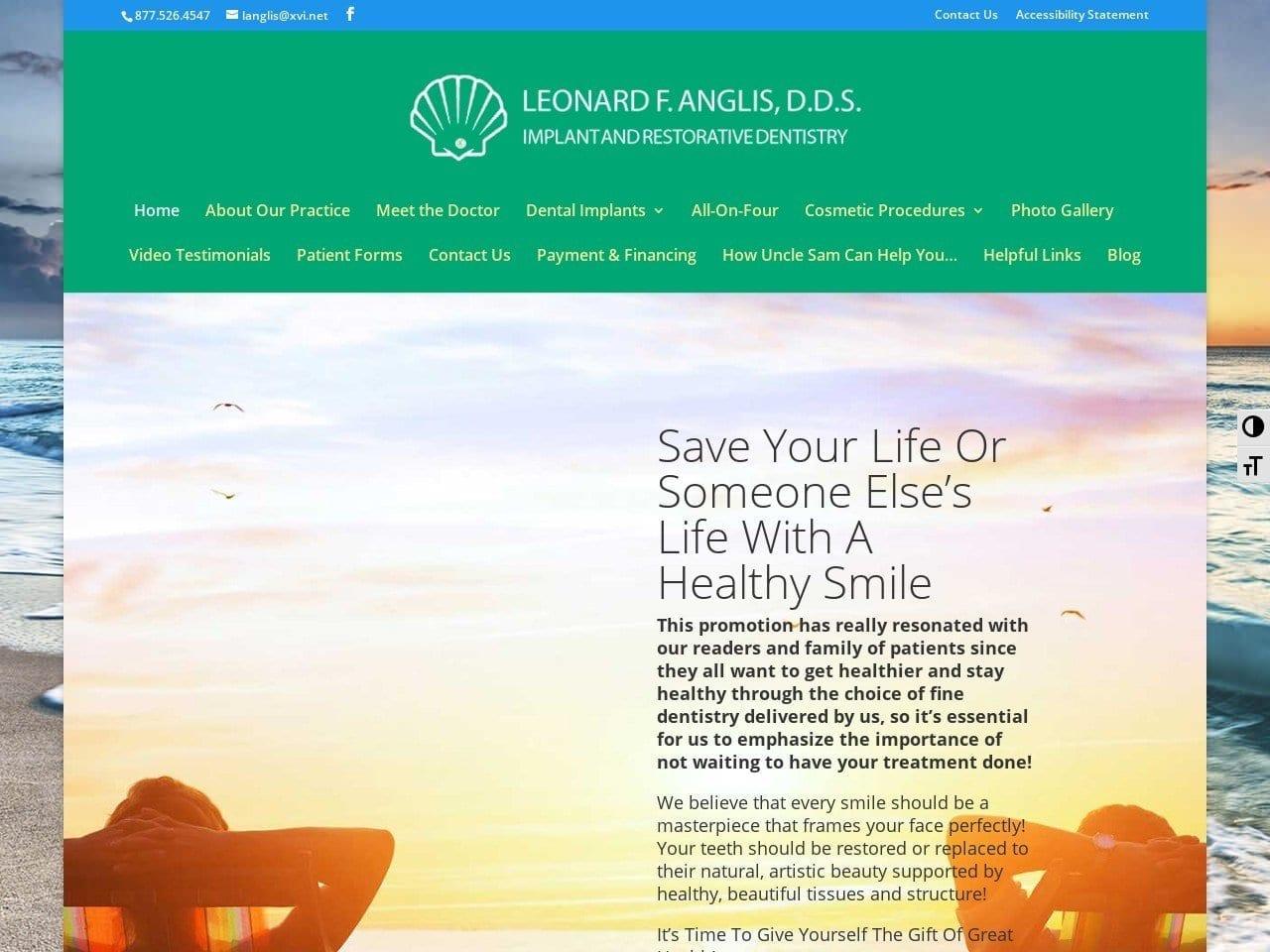 Anglis Leonard F DDS screenshot
