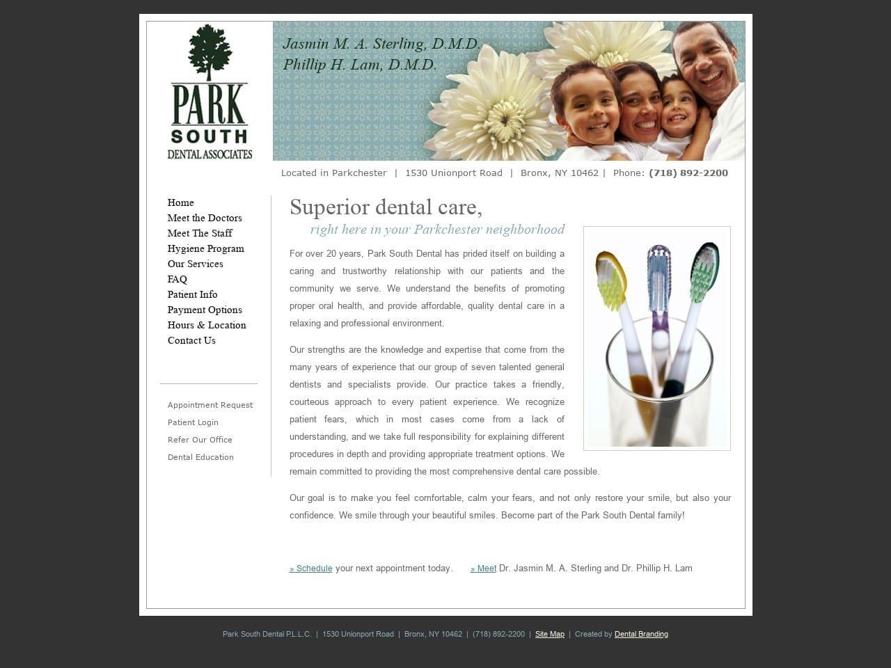 Park South Dental screenshot