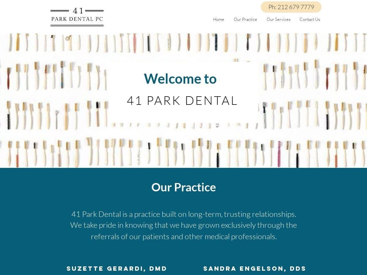 41 Park Dental Engelson Sandra DDS screenshot