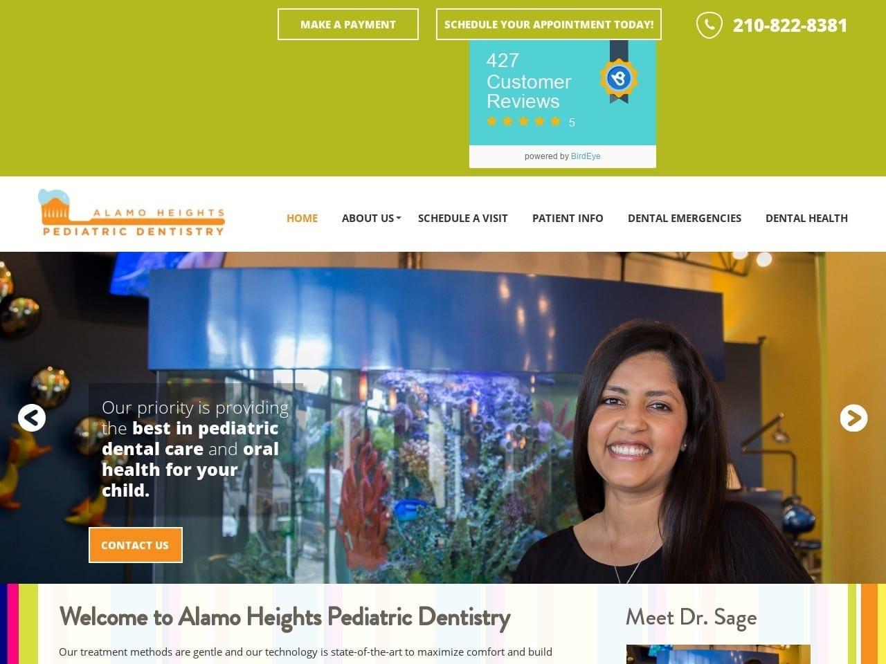 Alamo Heights Pediatric Dentistry screenshot