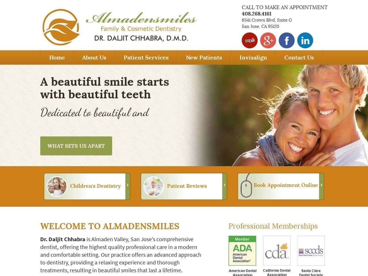 Almaden Smiles Inc. screenshot