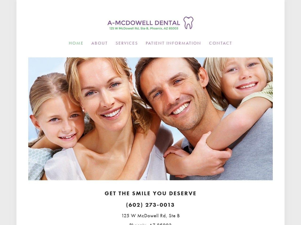 A-McDowell Dental screenshot