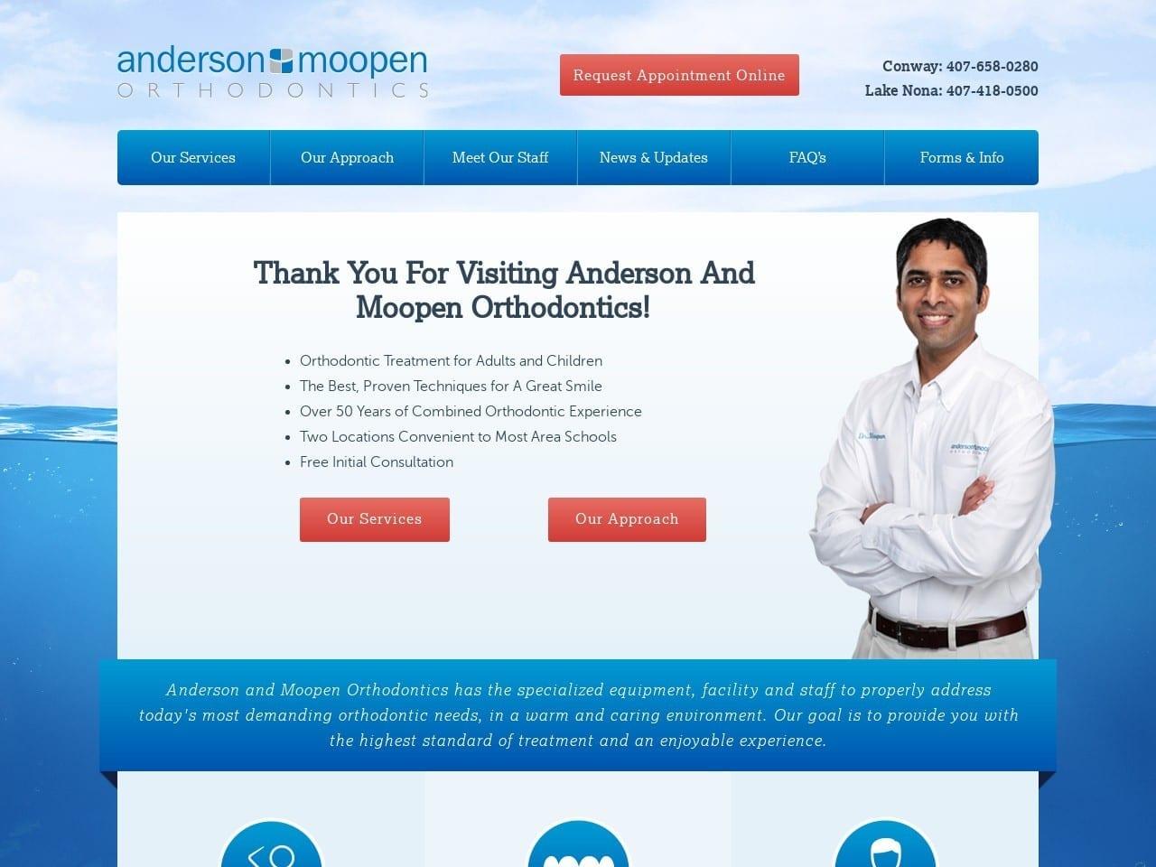 Anderson & Moopen Orthodontics Moopen Anzir DDS screenshot