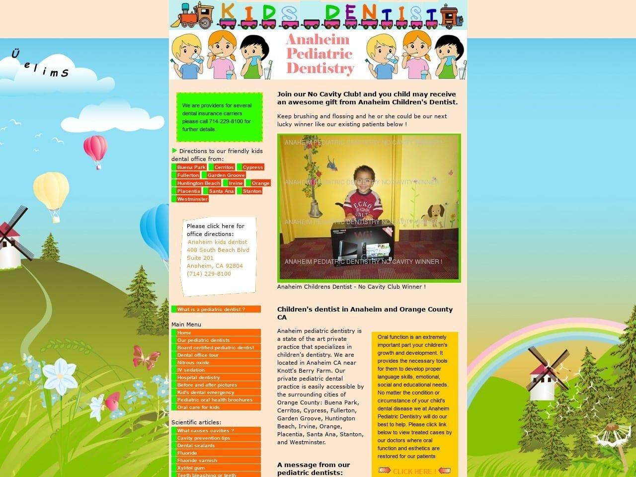 Anaheim Pediatric Dentistry screenshot
