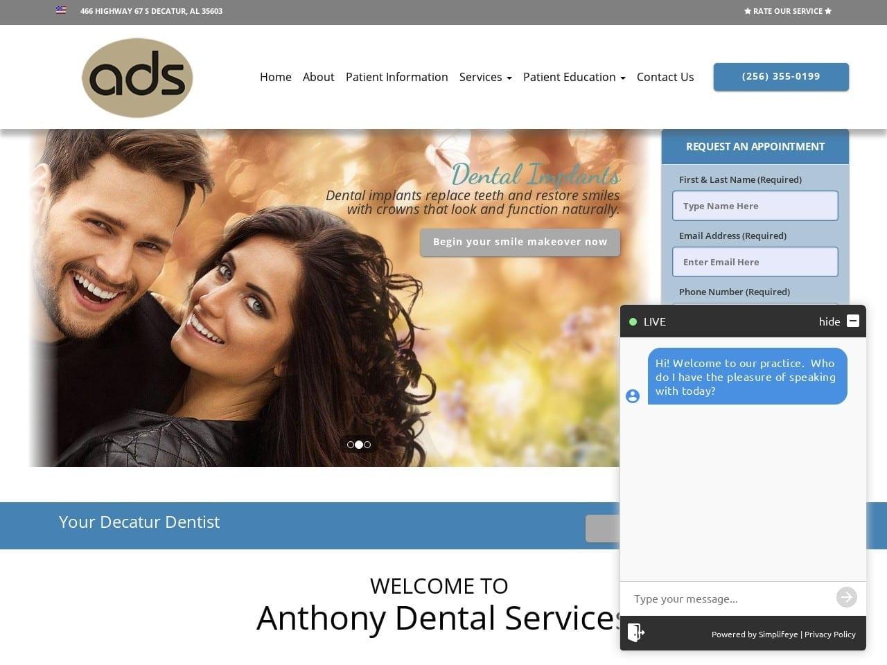 Anthony Dental screenshot