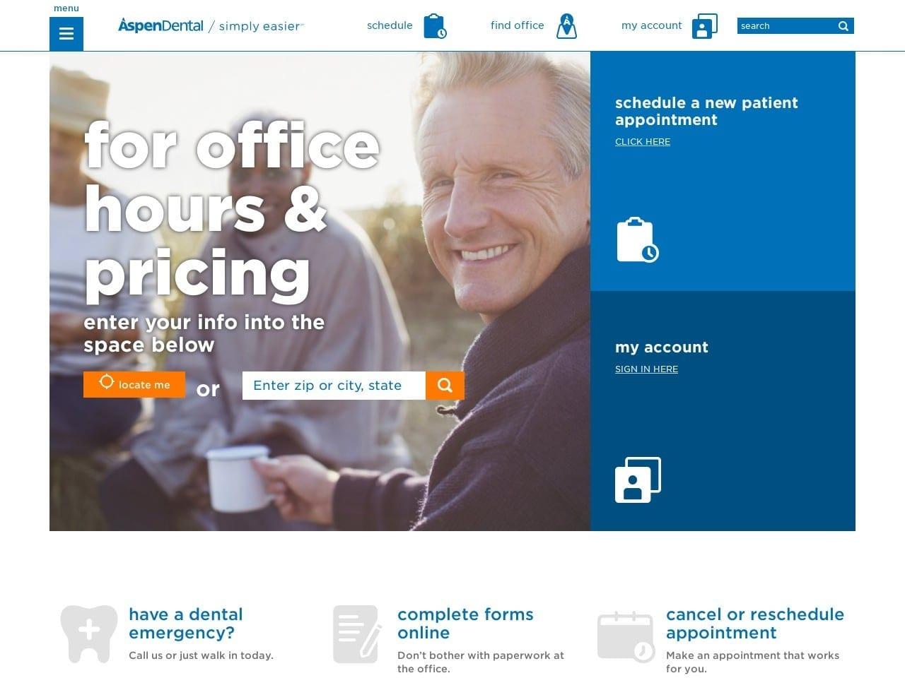 Aspen Dental screenshot