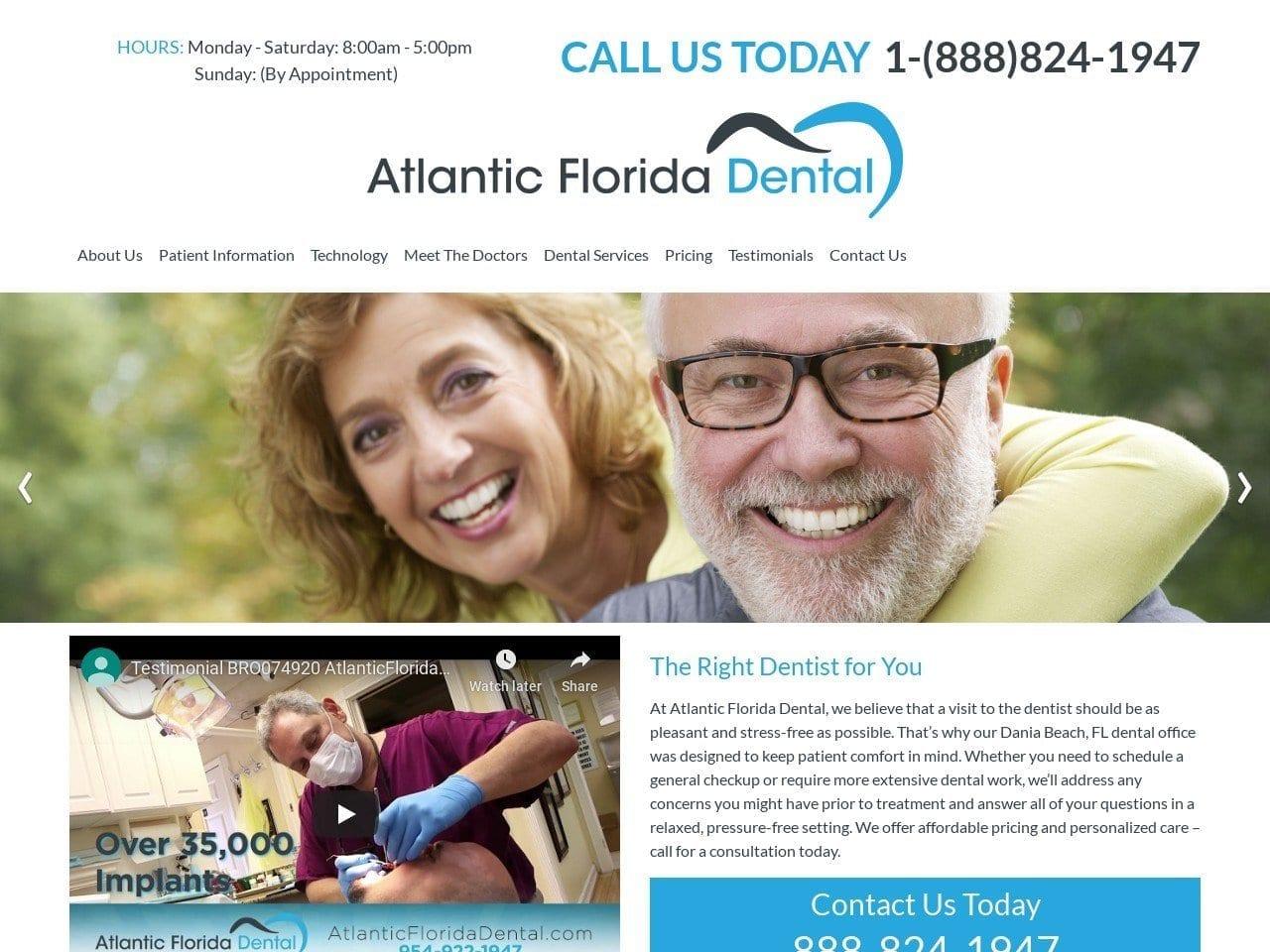 Atlantic Florida Dental Inc screenshot