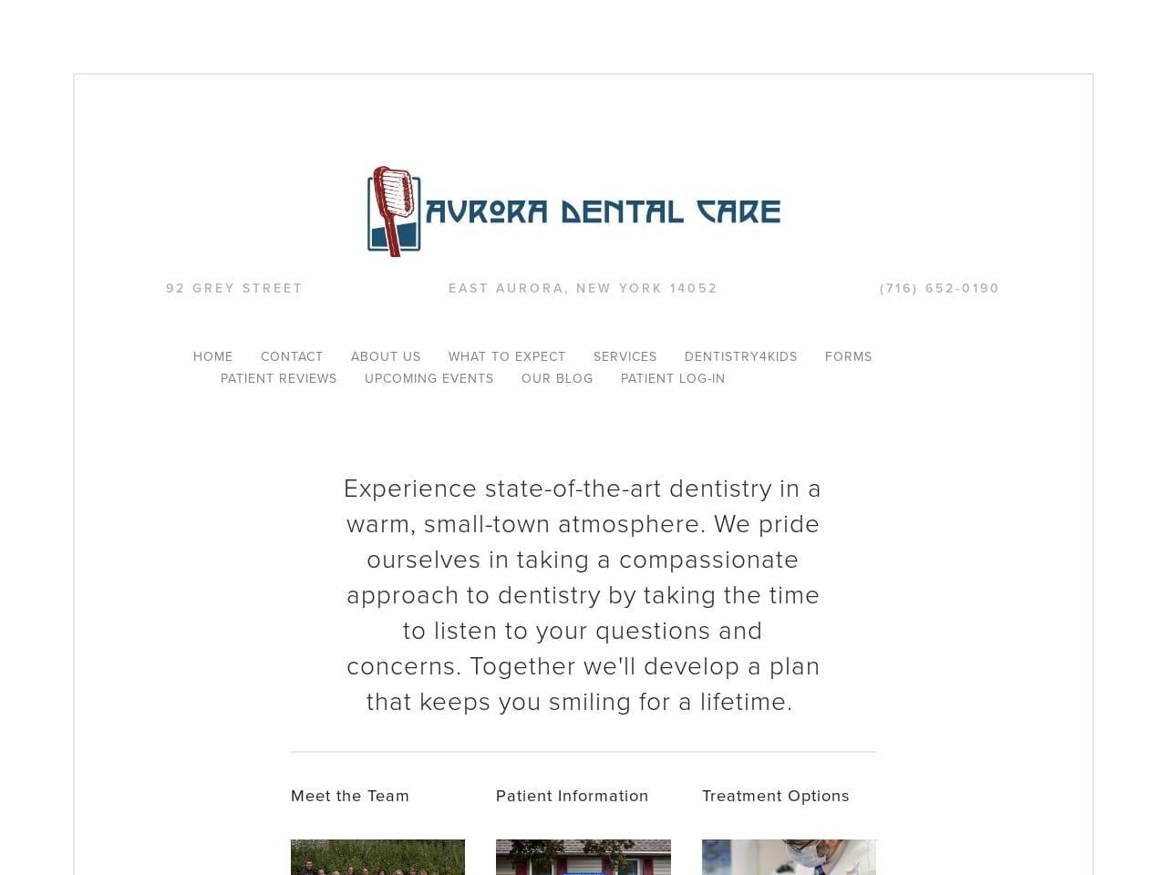 Aurora Dental Care Dr. Deborah A. Petronio DDS screenshot