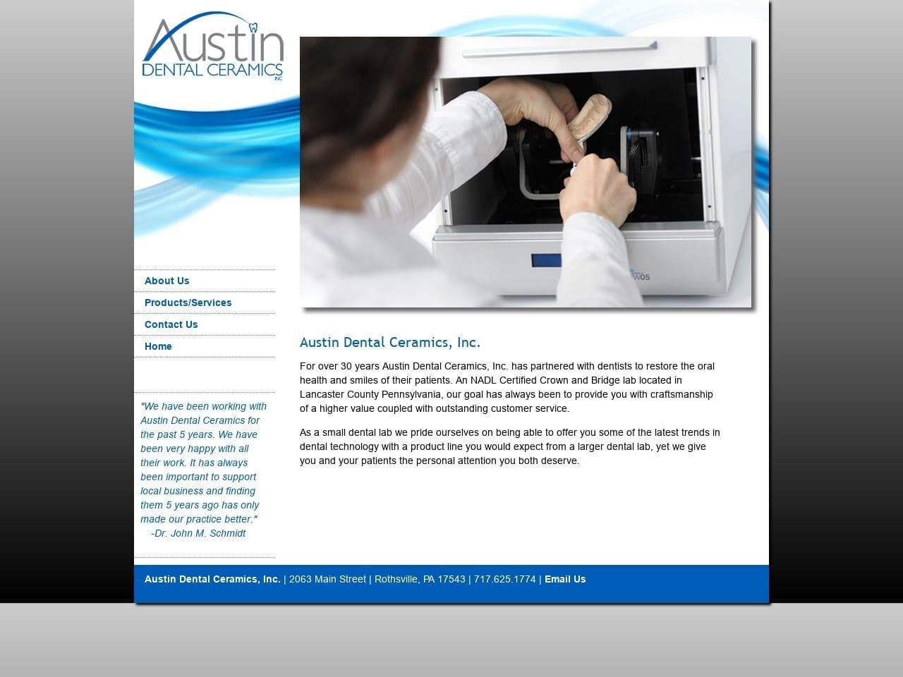 Austin Dental Ceramics screenshot