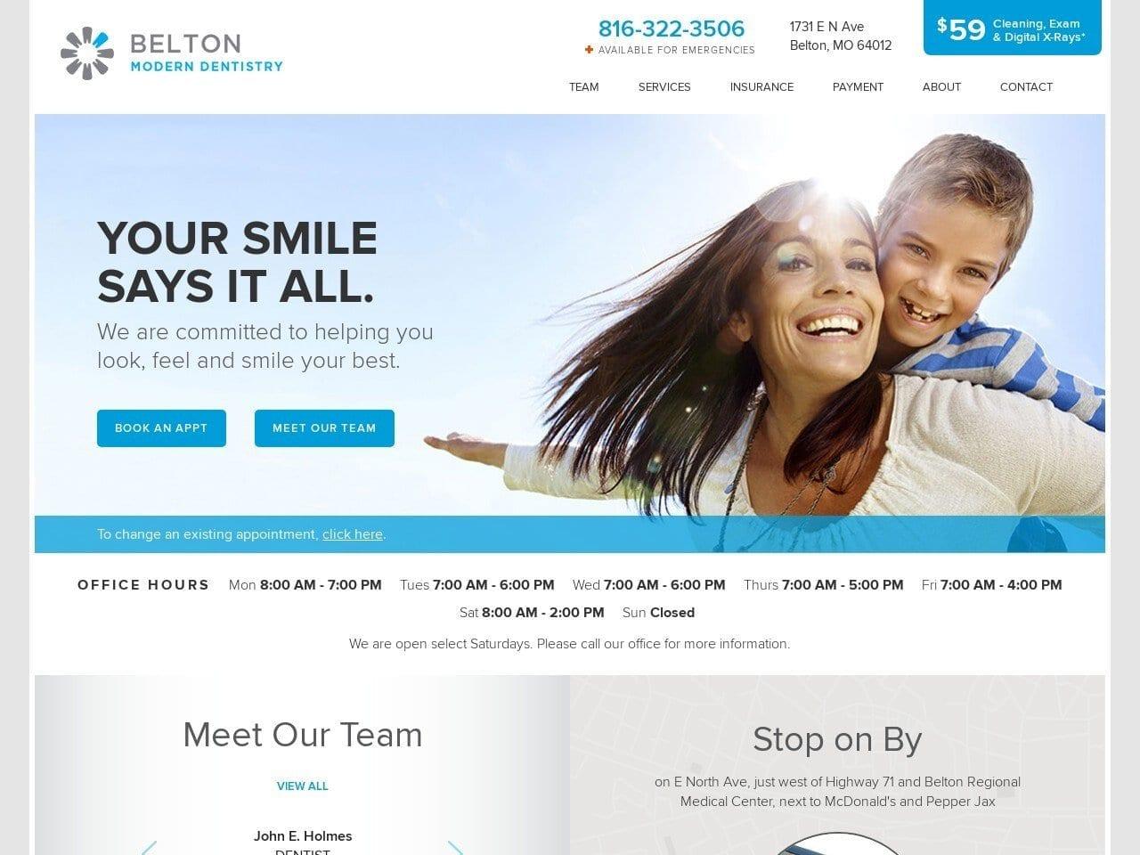 Belton Modern Dentistry screenshot