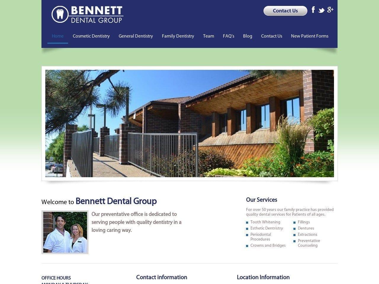 Bennett Dental Group screenshot