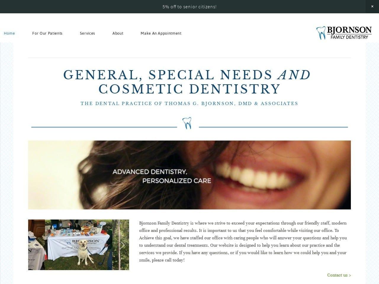 Bjornson Family Dentist screenshot