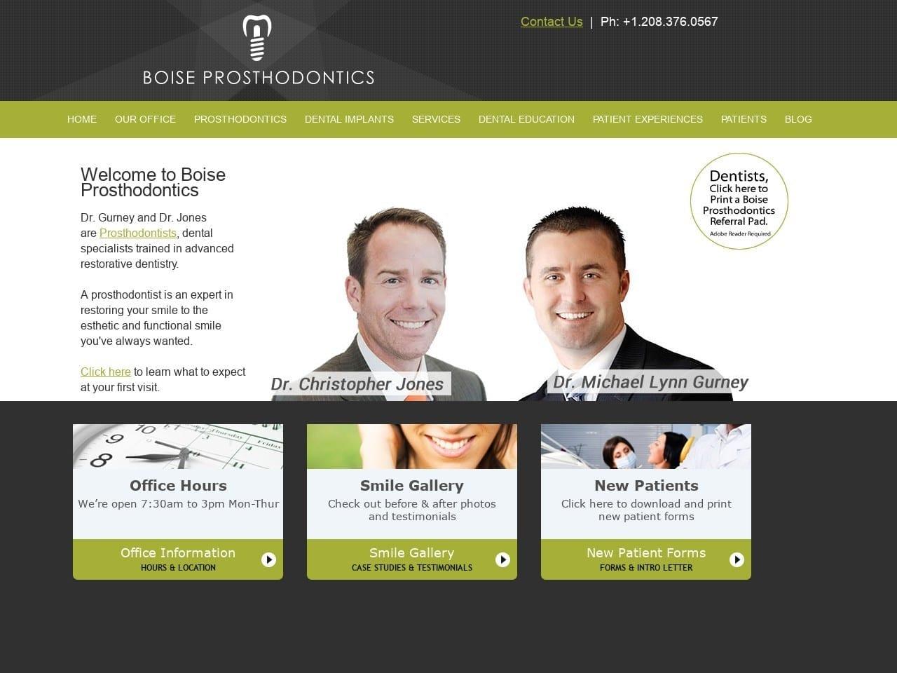Boise Prosthodontics screenshot