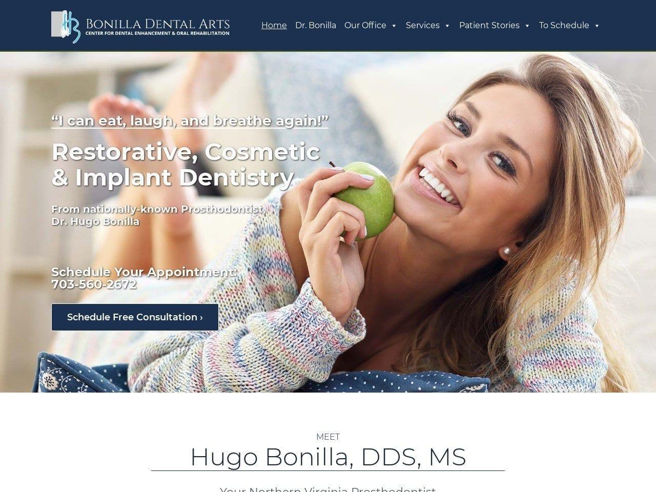 Bonilla Dental Arts screenshot