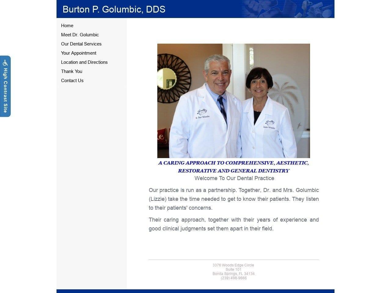 Burton P. Golumbic DDS screenshot
