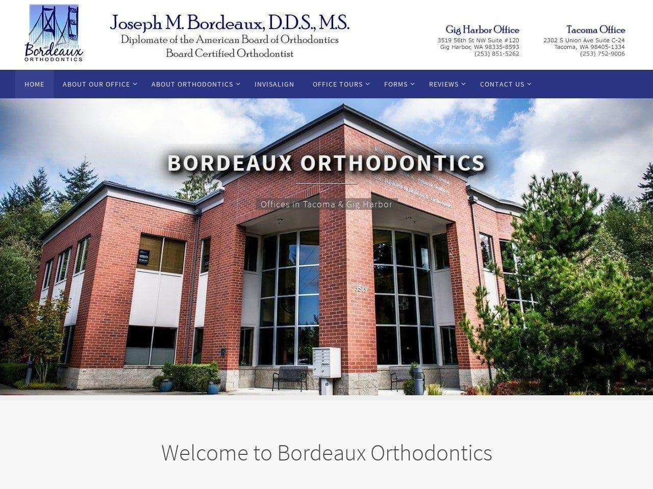 Bordeaux Orthodontics screenshot