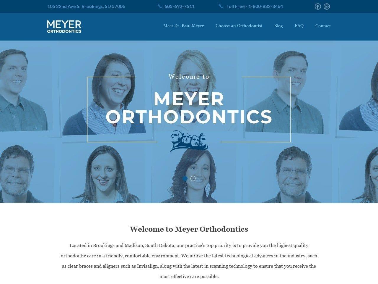 Meyer Orthodontics screenshot