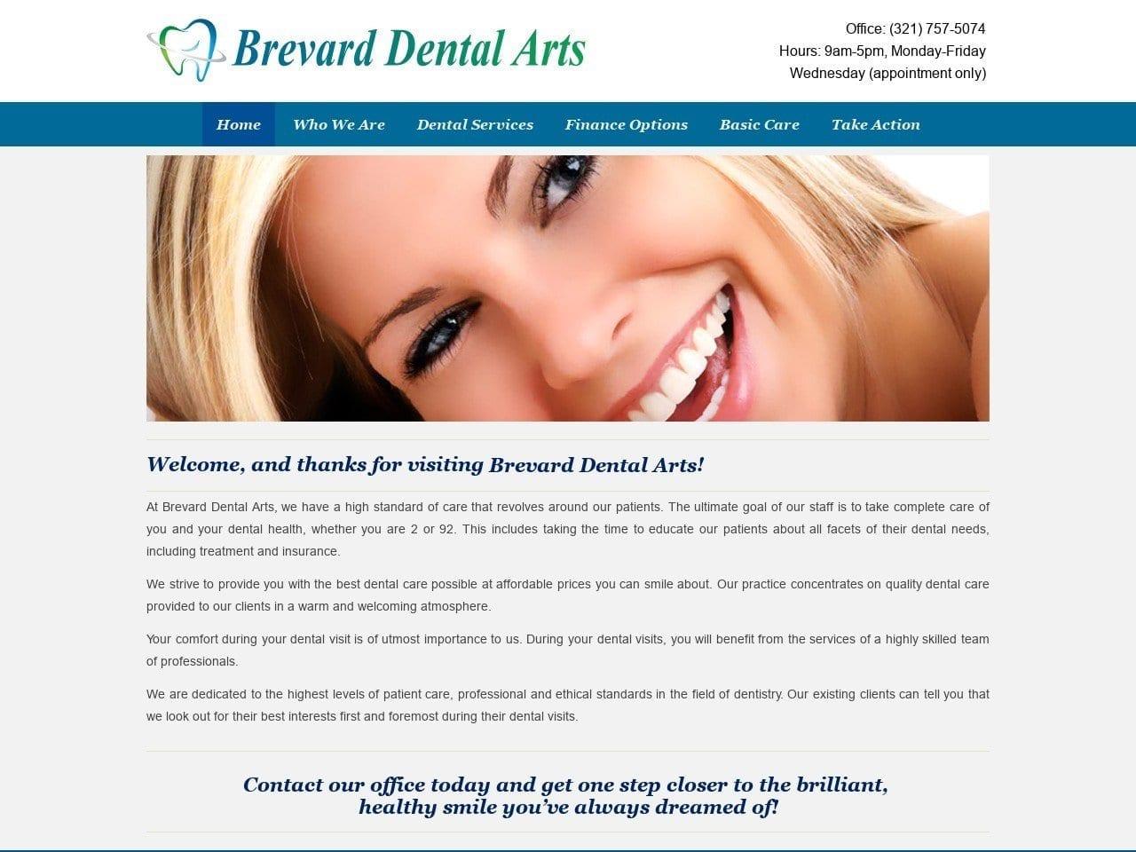 Brevard Dental Arts Inc screenshot
