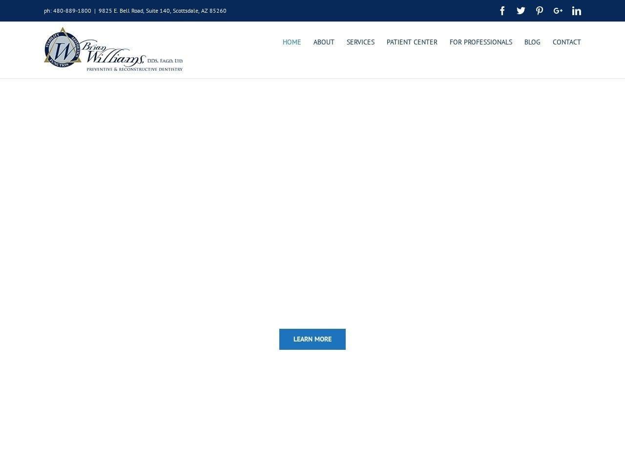 Brian H. Williams D.D.S. F.A.G screenshot