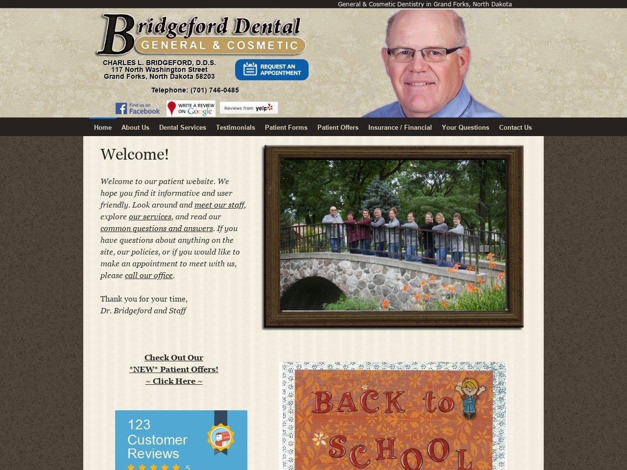 Bridgeford Dental screenshot