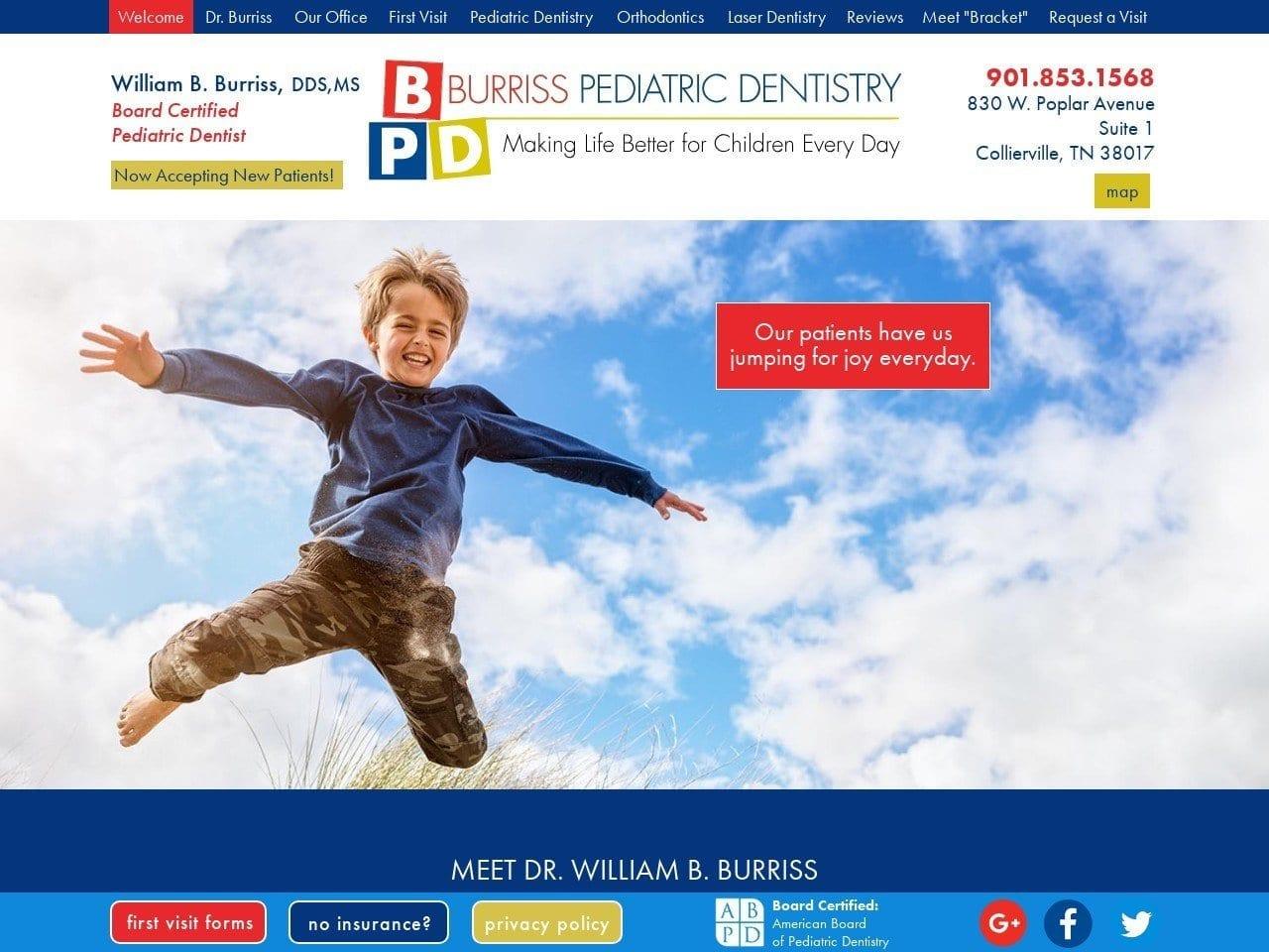 Burriss Pediatric Dentist screenshot