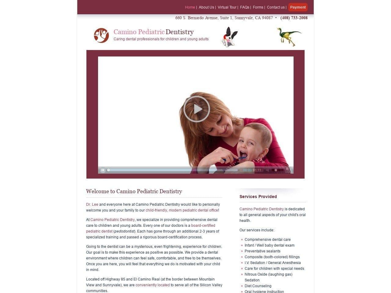 Camino Pediatric Dentist screenshot
