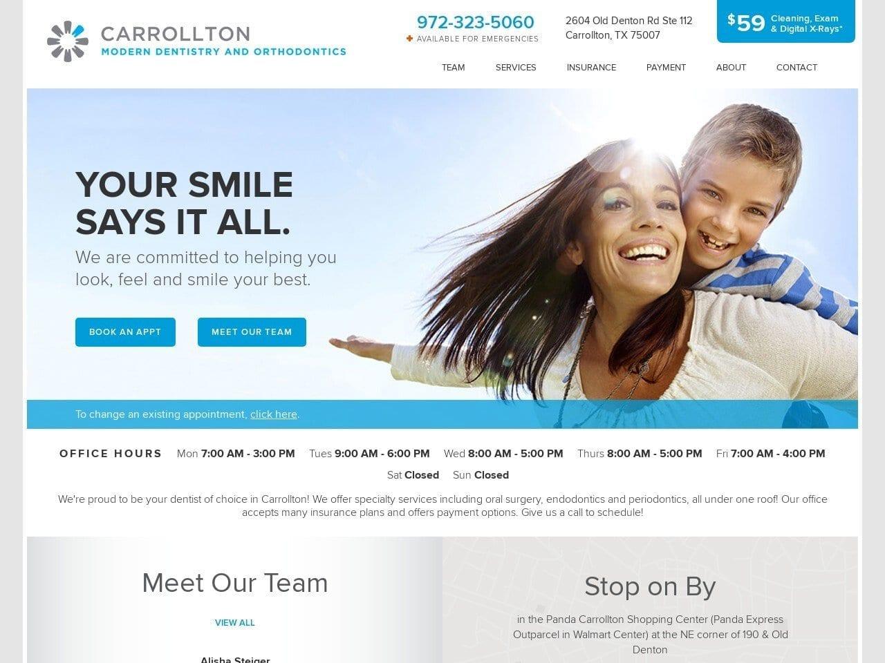 Carrollton Modern Dentist screenshot