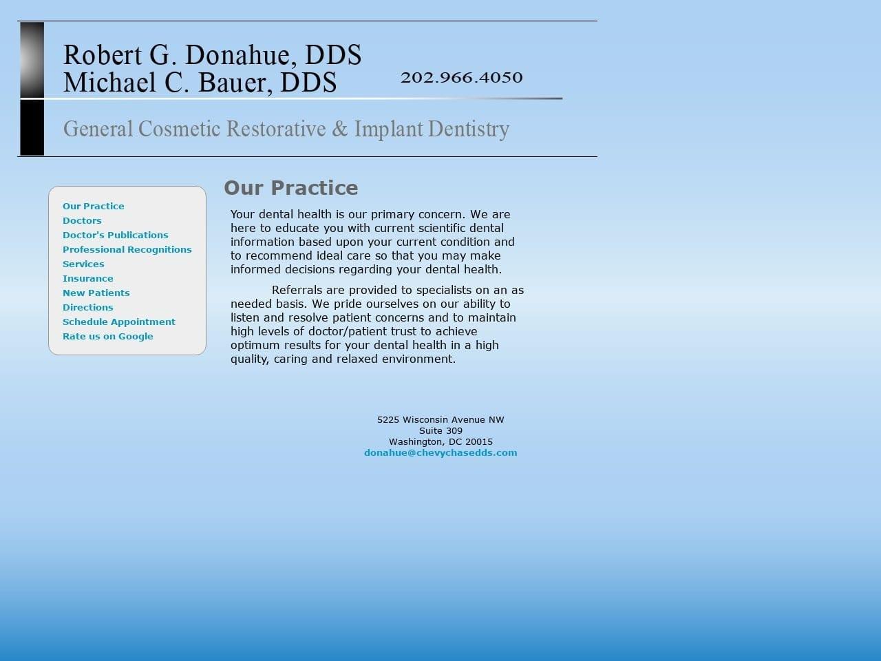 Robert Donahue DDS & Michael Bauer DDS screenshot