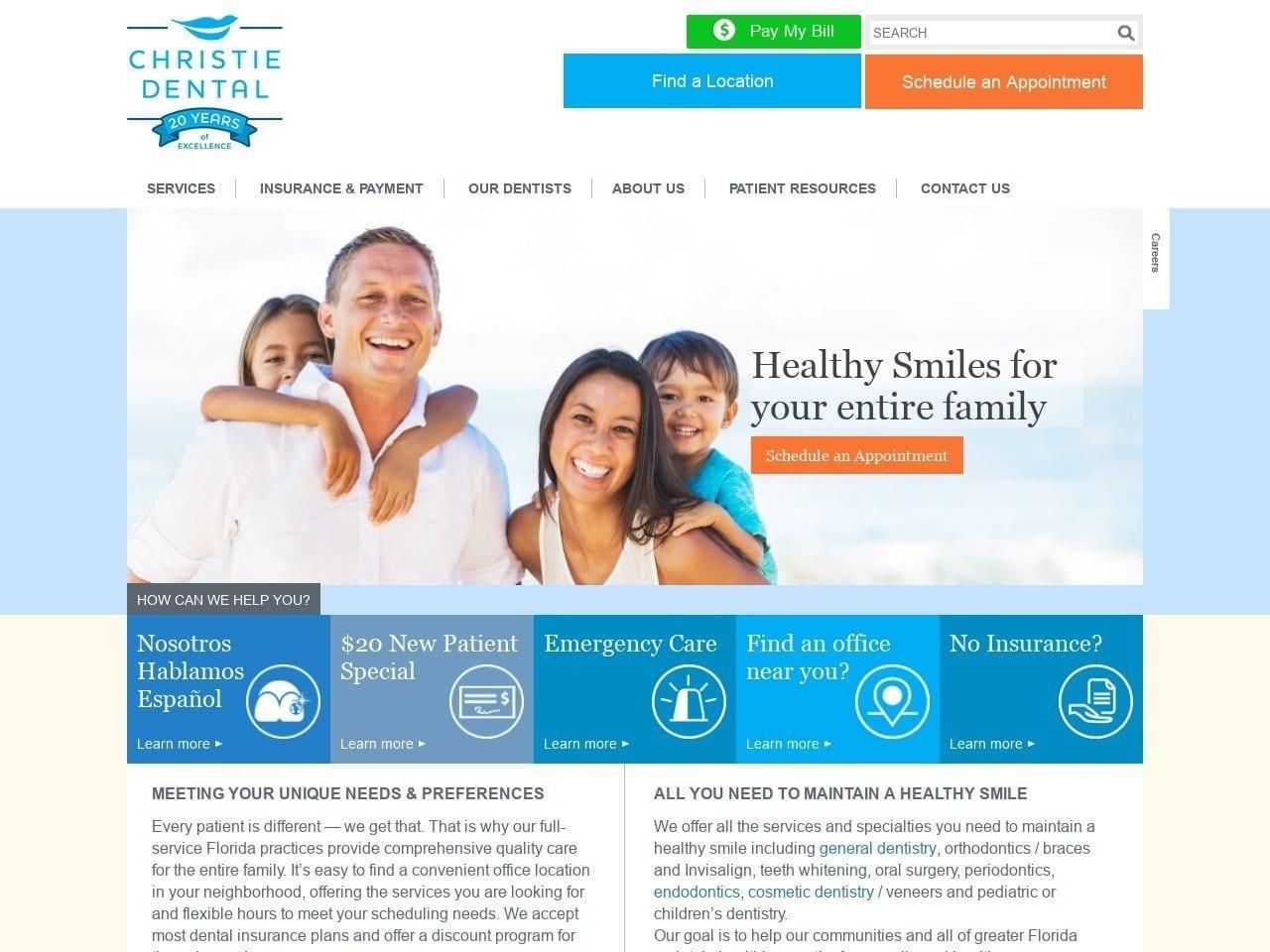 Christie Dental screenshot