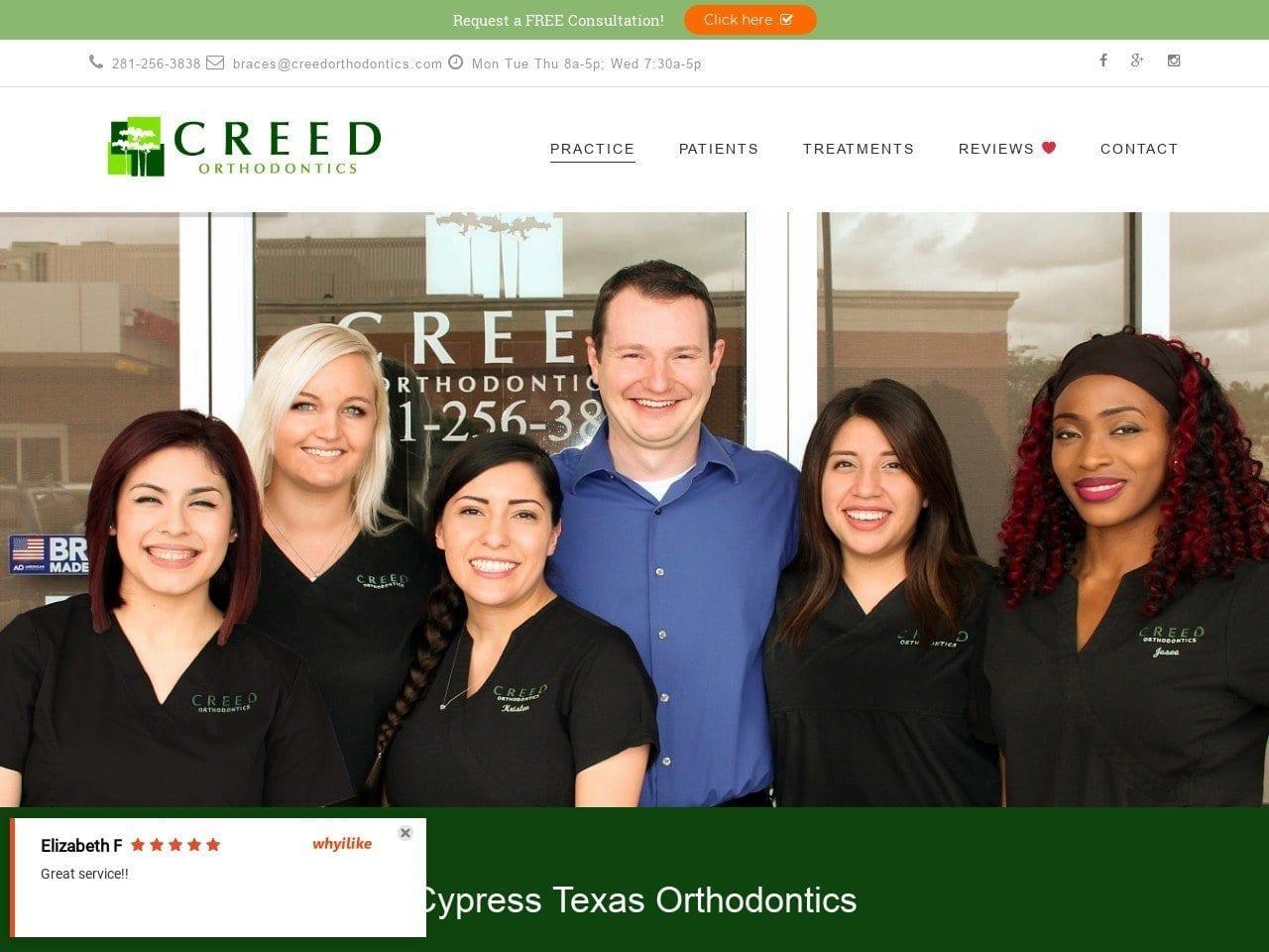 Creed Orthodontics screenshot