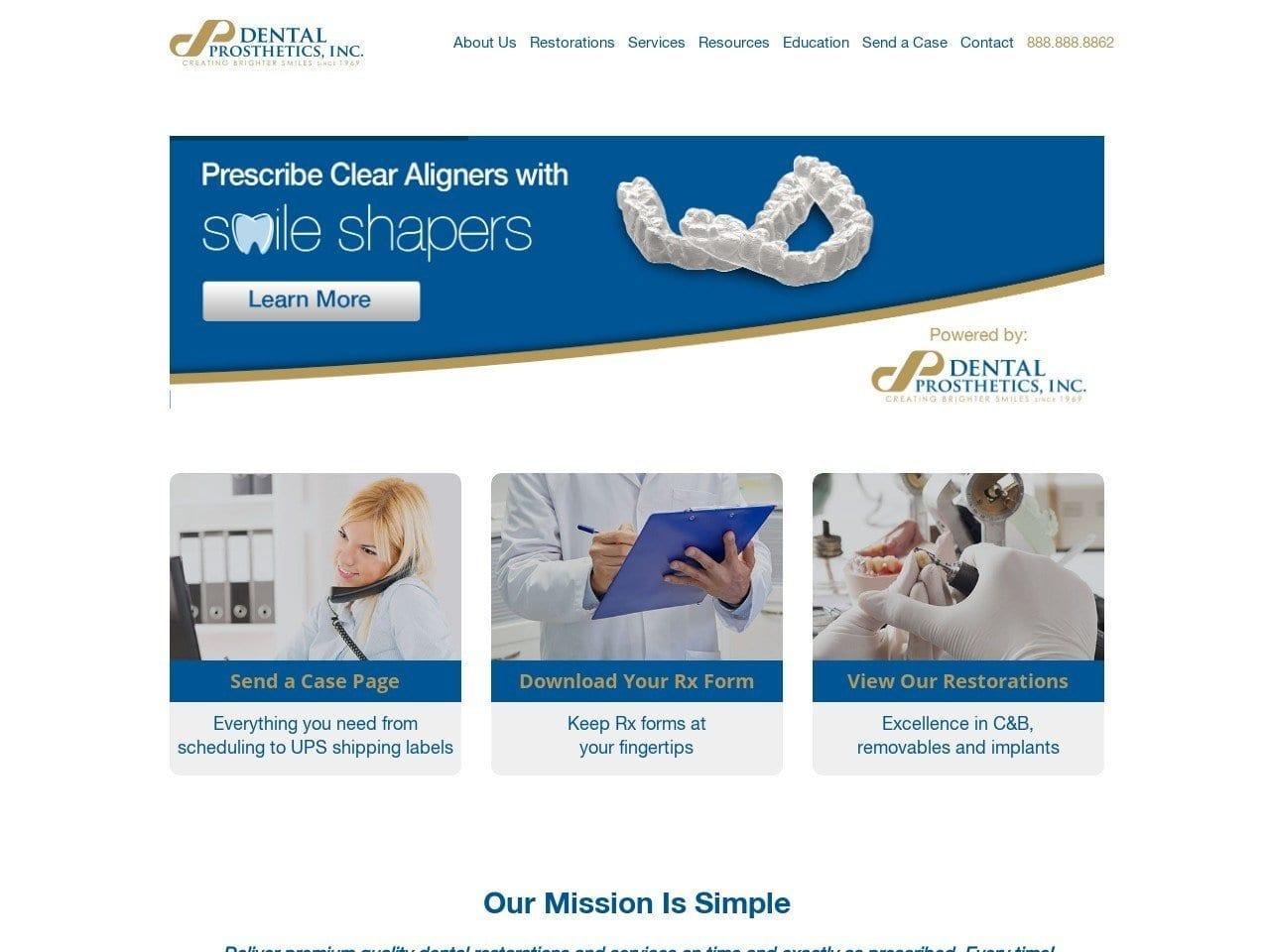 Dental Prosthetics Inc. screenshot