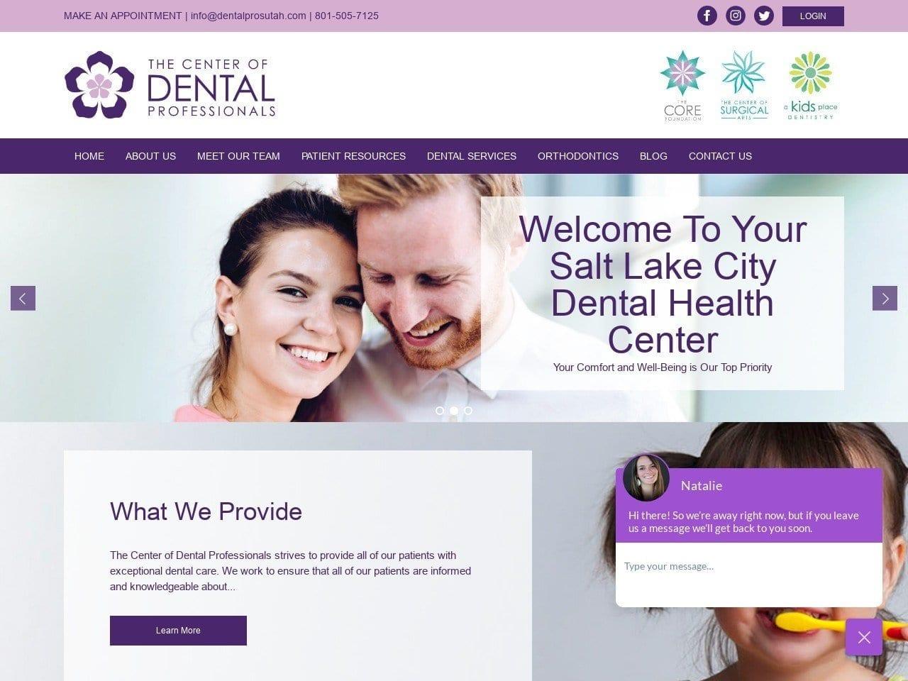 The Center of Dental Professionals screenshot