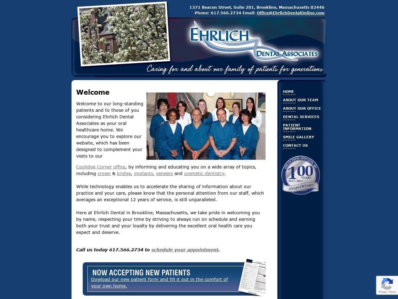 Ehrlich Dental Associates screenshot