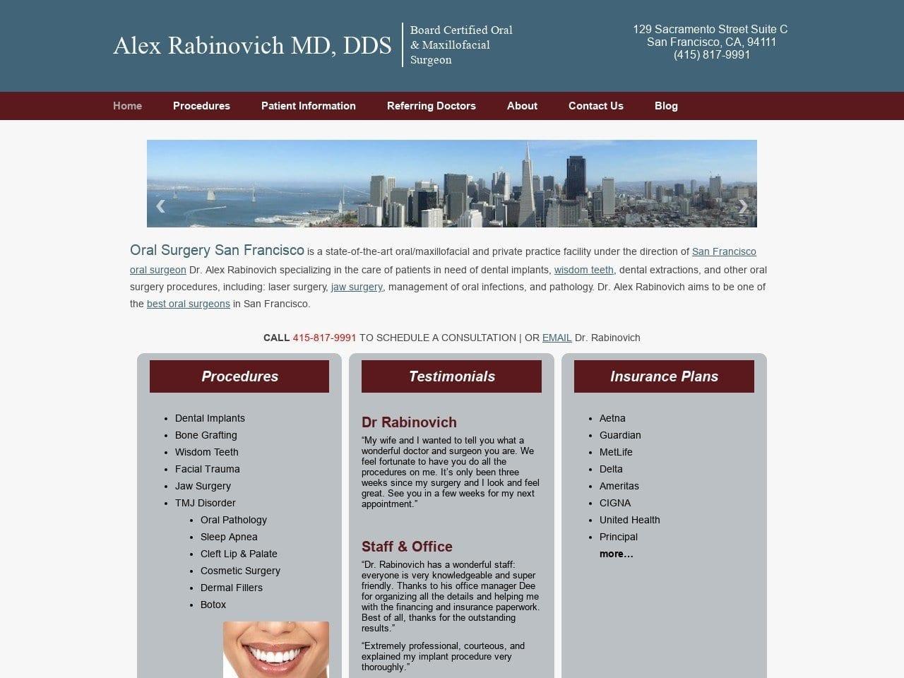 Alex Rabinovich DDS MD screenshot