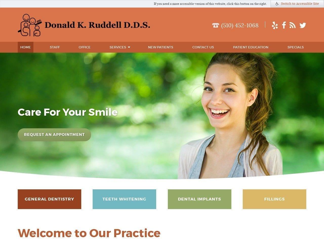 Ruddell Donald K DDS screenshot