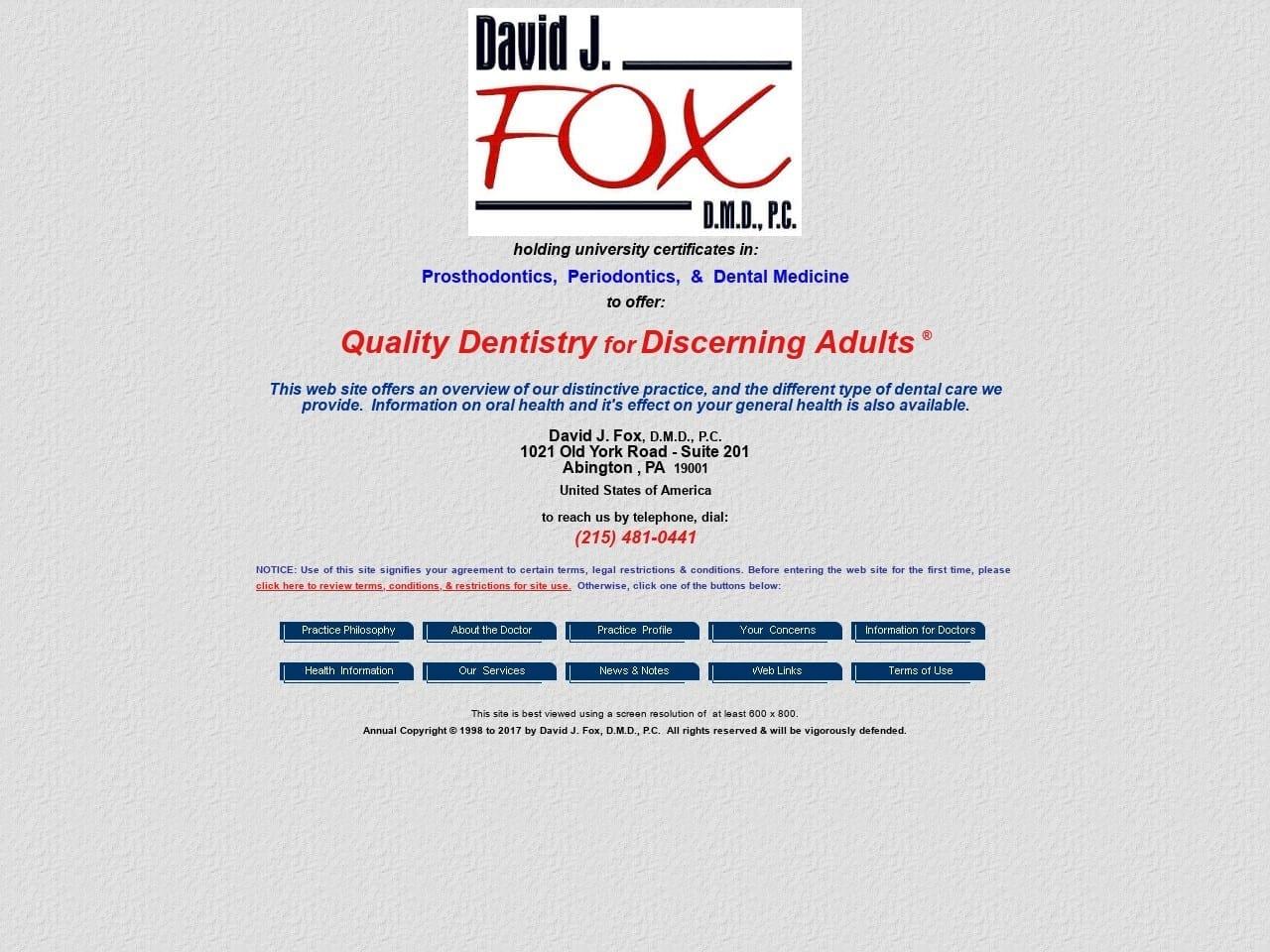 David J Fox PC screenshot