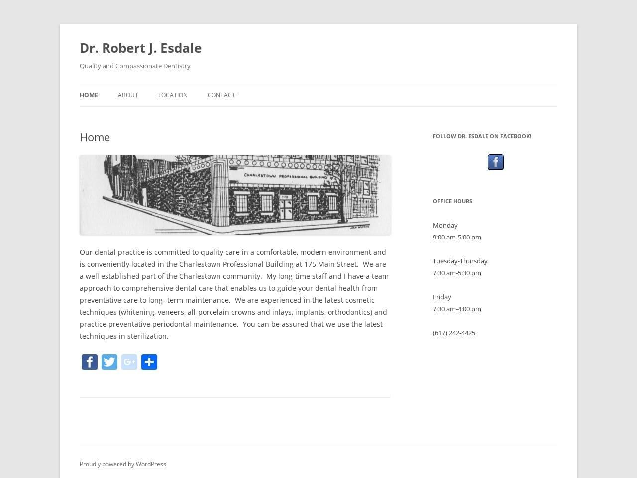 Esdale Robert J DDS screenshot