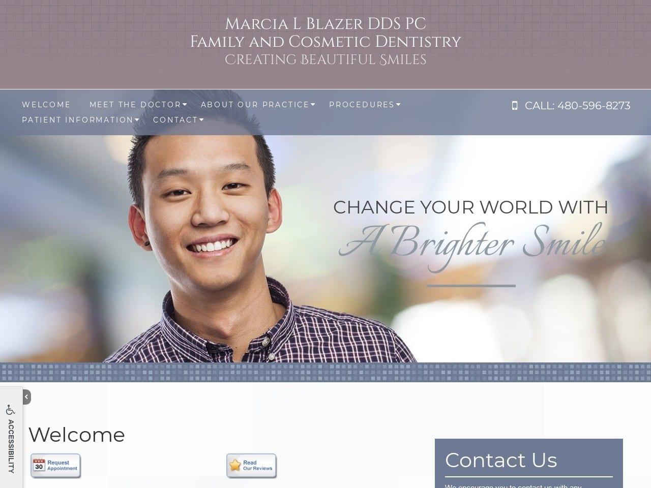 Marcia L Blazer DDS PC screenshot