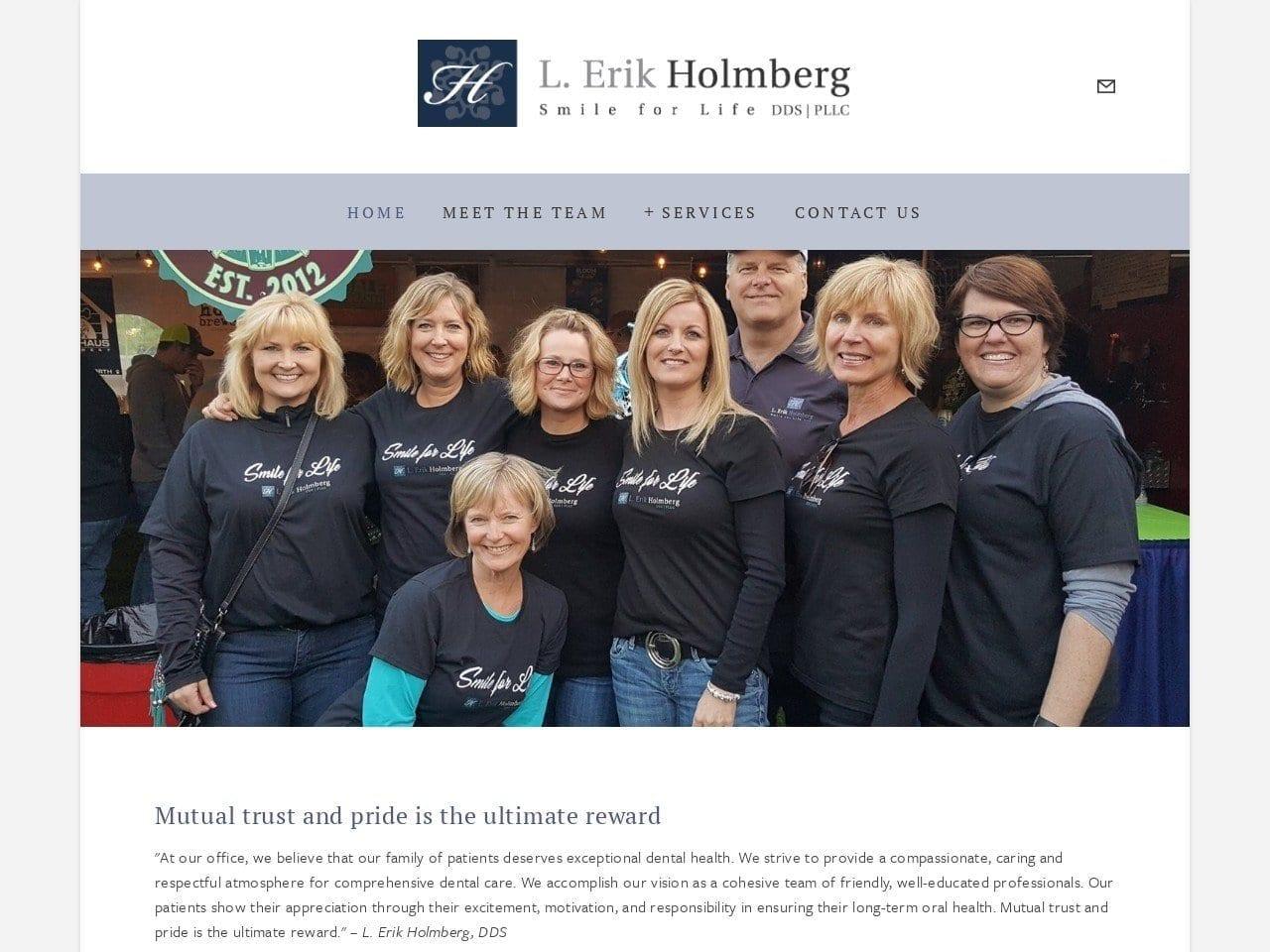 Holmberg L Erik DDS screenshot