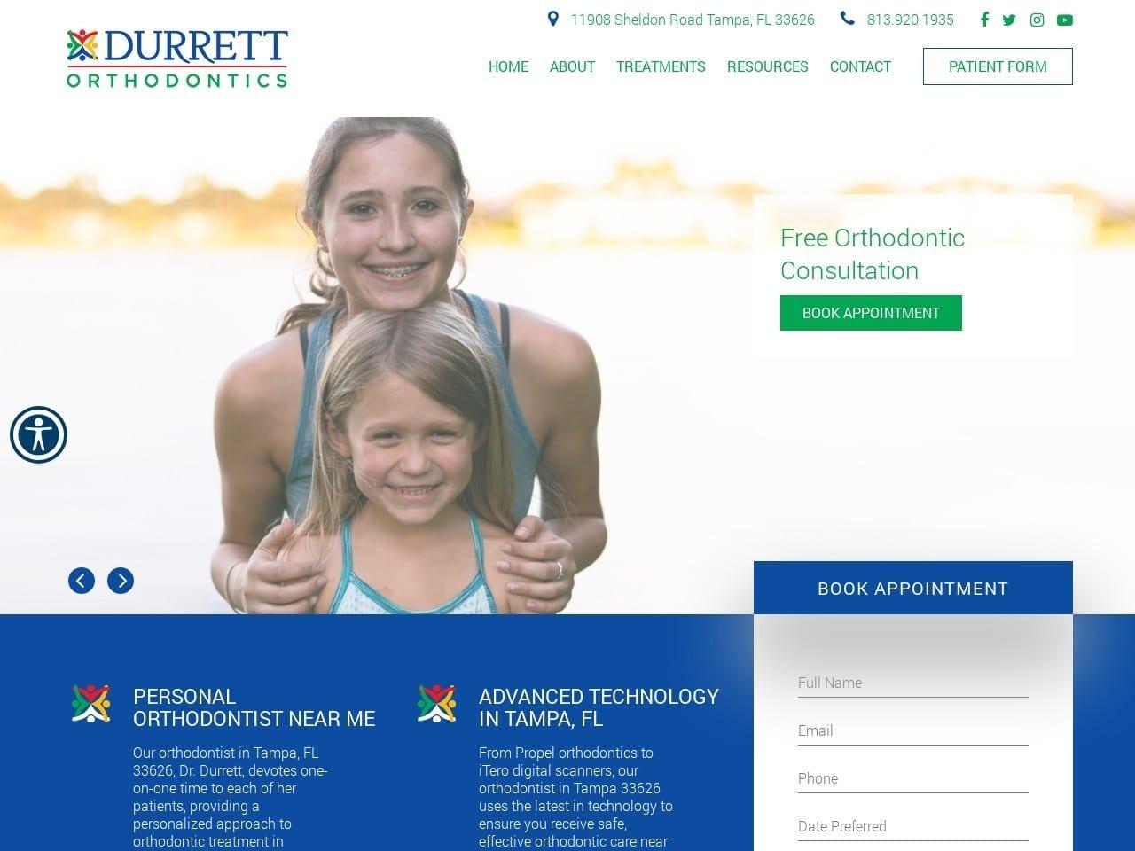 Dr. Sharon J. Durrett DMD screenshot