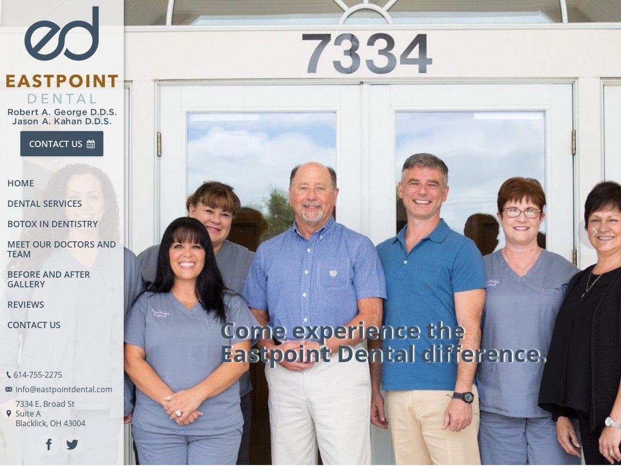 Eastpoint Dental screenshot