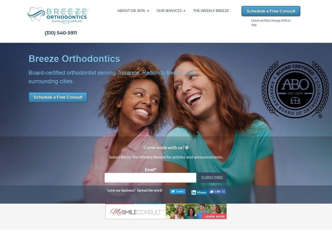 Eckhart Orthodontics screenshot
