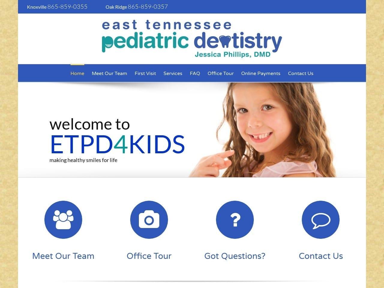 East Tennessee Pediatric Dentist screenshot