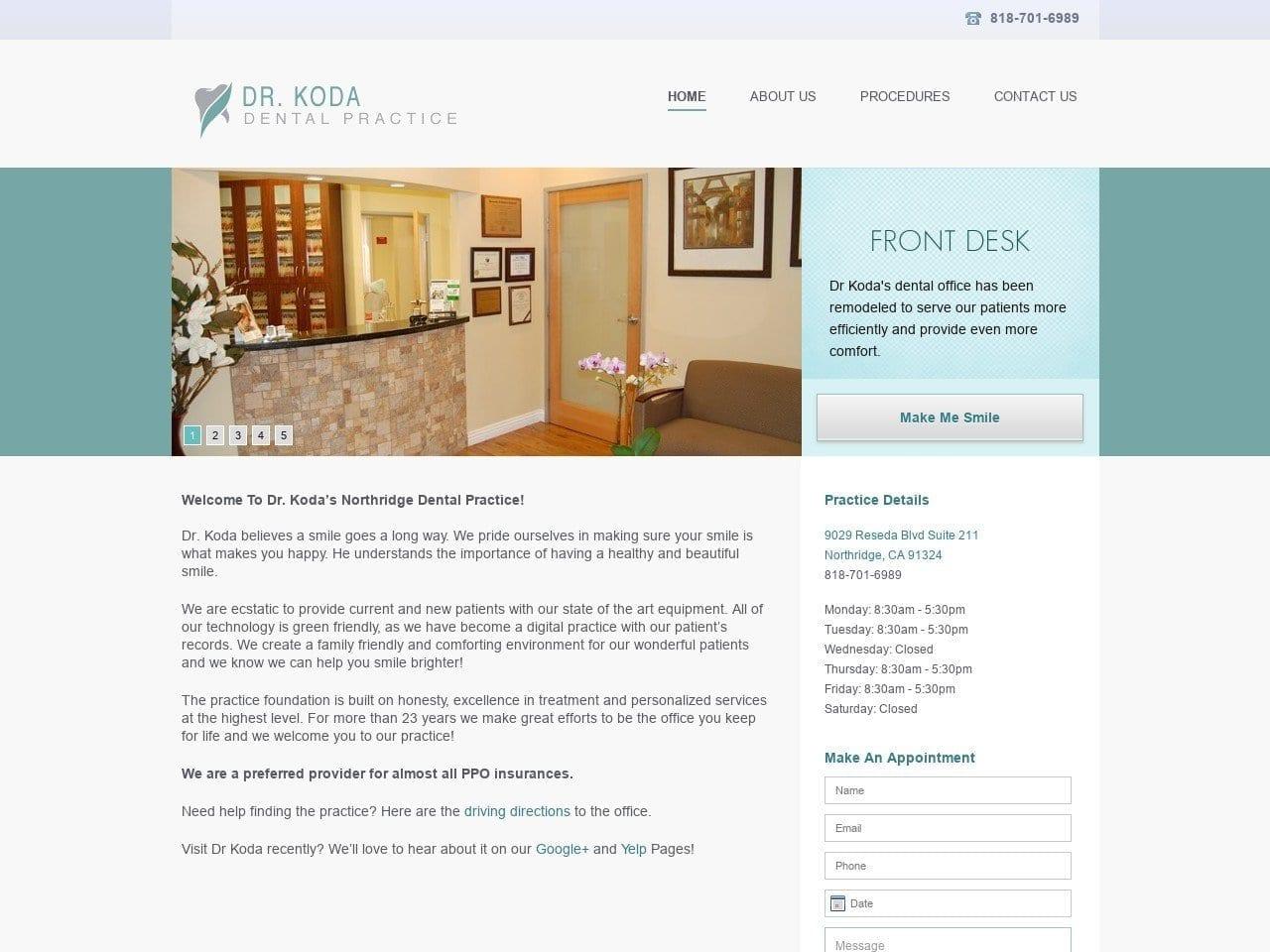 Meroujan Kodabakshian DDS screenshot