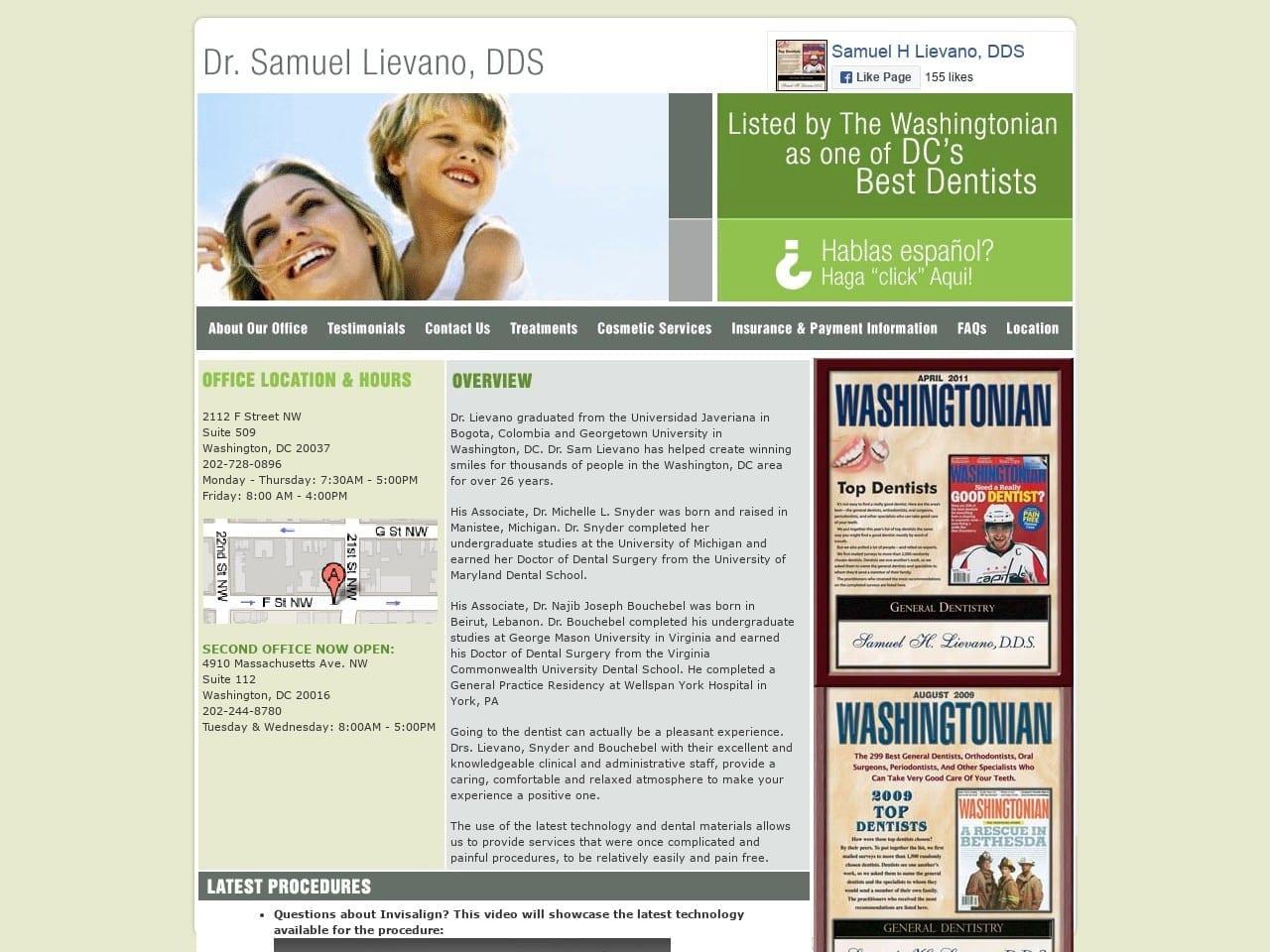 Lievano Samuel H DDS screenshot