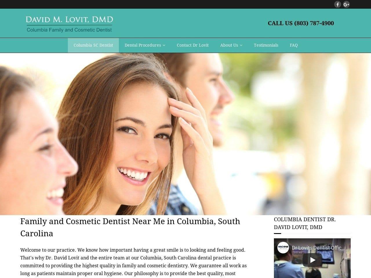 David M. Lovit DMD LLC screenshot