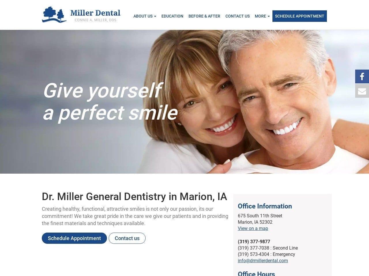Miller Dental screenshot