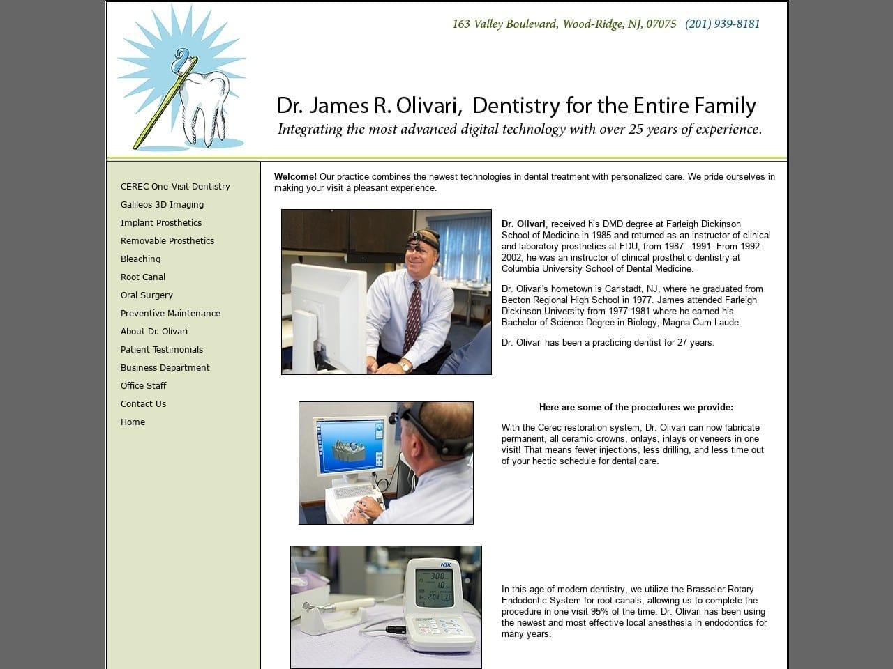 Olivari James R DDS screenshot